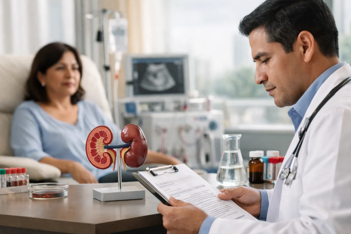 ¿Qué especialista trata la acidosis metabólica?